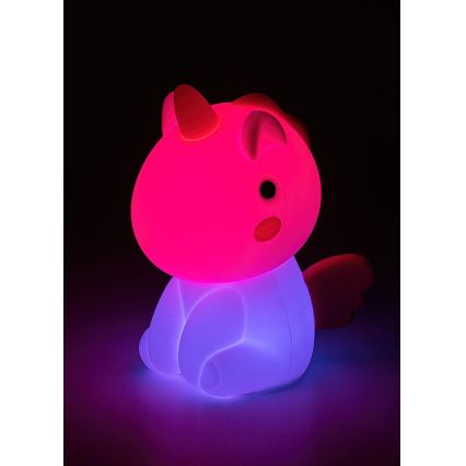 Rabalux 76020 - Lámpara LED RGB regulable para niños UNICOO LED/0,45W/5V