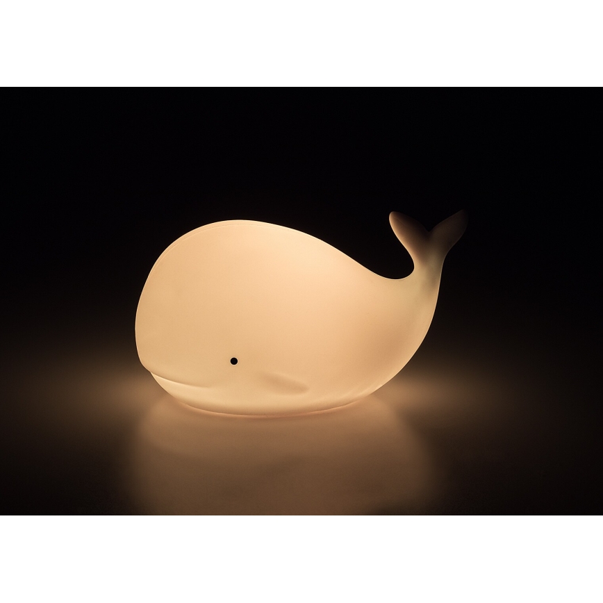 Rabalux - Luz nocturna táctil LED RGB LED/0,05W/1xCR2032 ballena