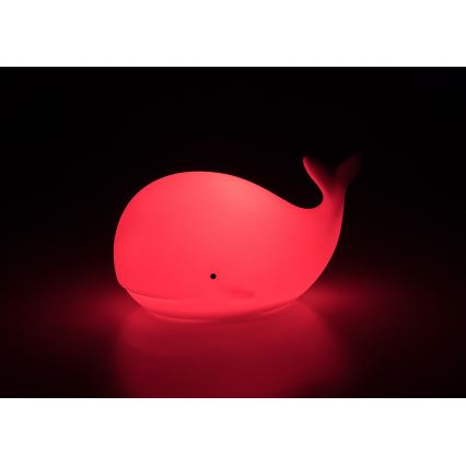 Rabalux - Luz nocturna táctil LED RGB LED/0,05W/1xCR2032 ballena