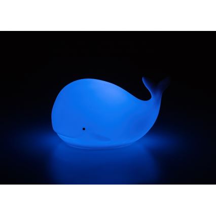 Rabalux - Luz nocturna táctil LED RGB LED/0,05W/1xCR2032 ballena