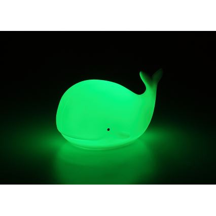 Rabalux - Luz nocturna táctil LED RGB LED/0,05W/1xCR2032 ballena