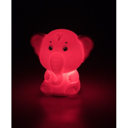 Rabalux - Luz nocturna táctil LED RGB LED/0,05W/1xCR2032 elefante