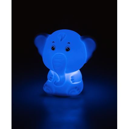 Rabalux - Luz nocturna táctil LED RGB LED/0,05W/1xCR2032 elefante