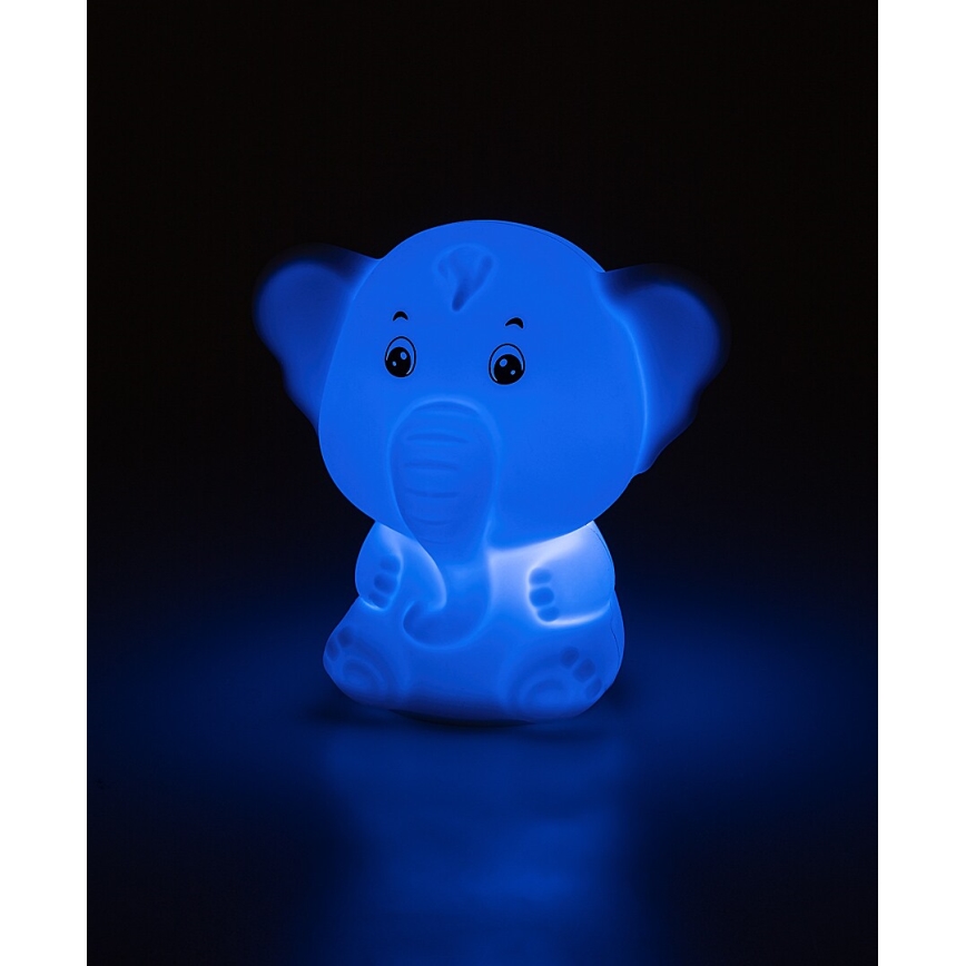 Rabalux - Luz nocturna táctil LED RGB LED/0,05W/1xCR2032 elefante