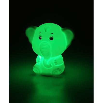 Rabalux - Luz nocturna táctil LED RGB LED/0,05W/1xCR2032 elefante