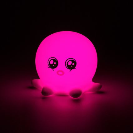Rabalux - Luz nocturna táctil LED RGB LED/0,05W/1xCR2032 pulpo