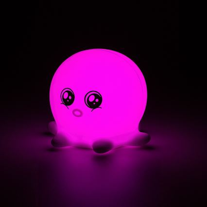 Rabalux - Luz nocturna táctil LED RGB LED/0,05W/1xCR2032 pulpo
