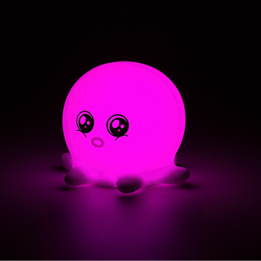 Rabalux - Luz nocturna táctil LED RGB LED/0,05W/1xCR2032 pulpo