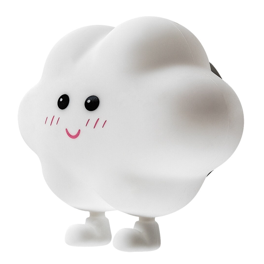 Rabalux - Lámpara nocturna infantil LED táctil recargable y regulable, 2,7 W / 5 V, 200 mAh, con forma de nube