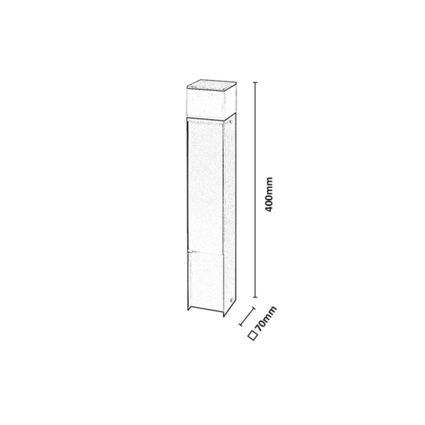 Rabalux - Lámpara exterior LED con 2 enchufes LED/10W/230V IP44