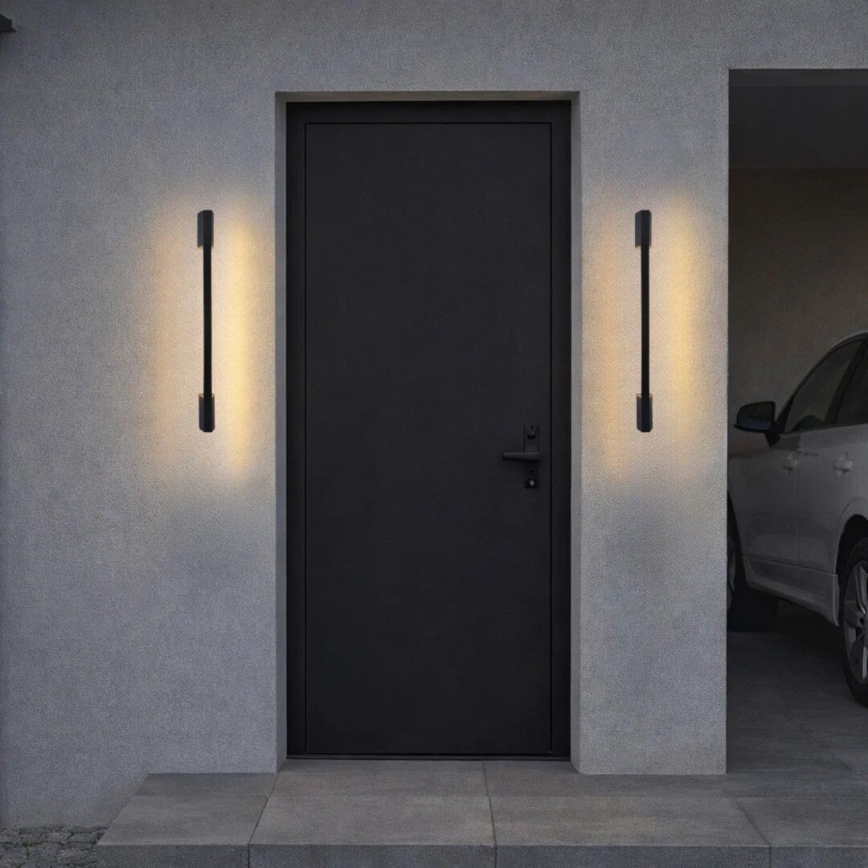 Rabalux - Aplique de pared exterior LED/8W/230V IP54 59,5 cm negro