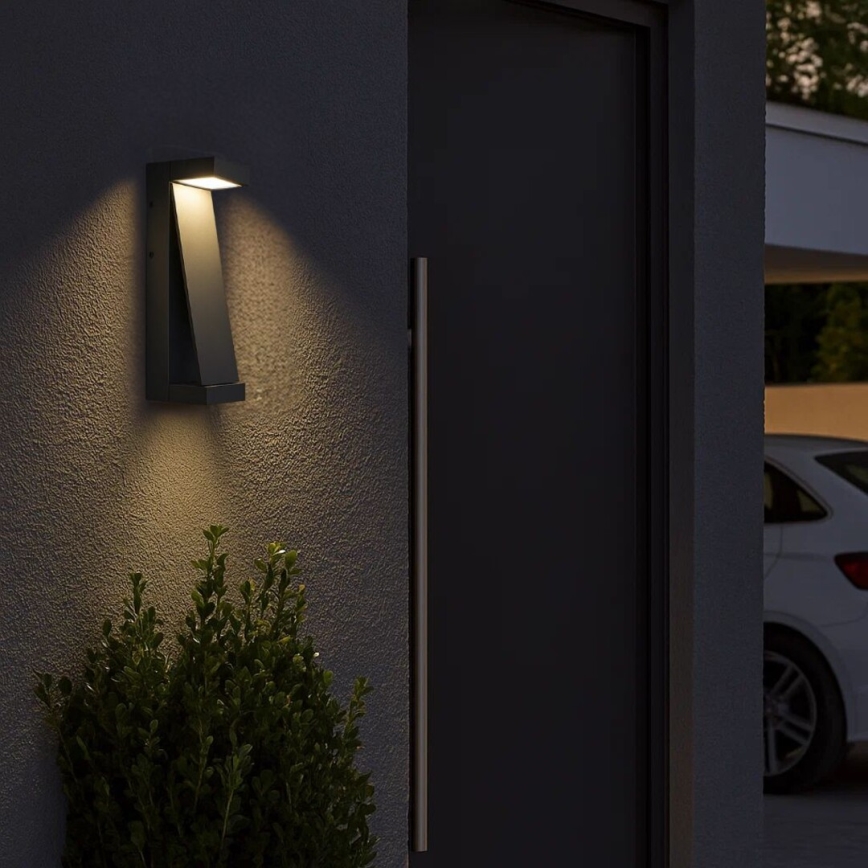 Rabalux - Aplique de pared exterior LED/13W/230V IP65 antracita
