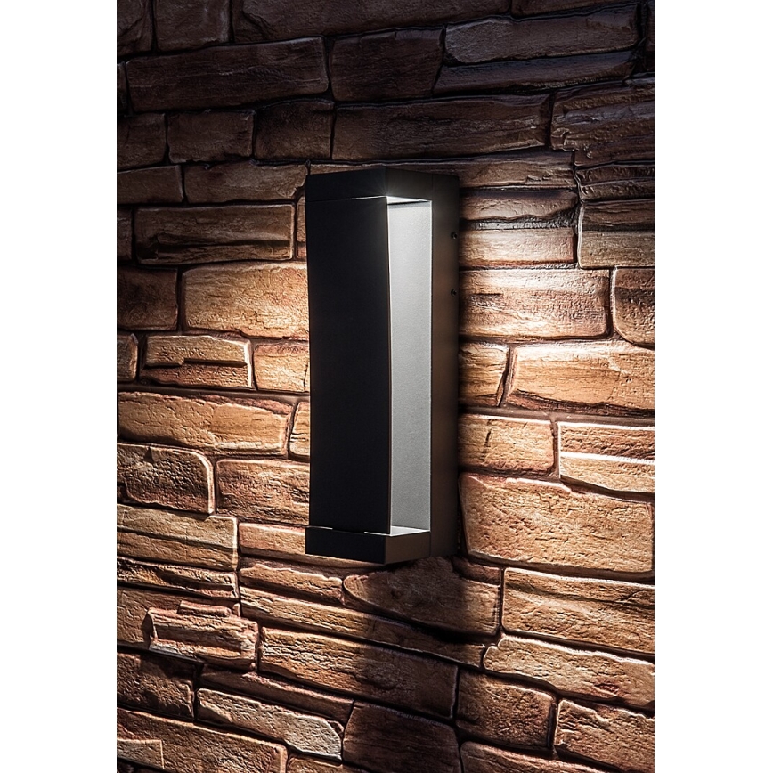 Rabalux - Aplique de pared exterior LED/13W/230V IP65 antracita