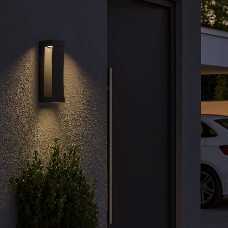 Rabalux - Aplique de pared exterior LED/13W/230V IP65 antracita