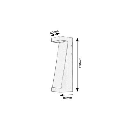 Rabalux - Aplique de pared exterior LED/13W/230V IP65 antracita