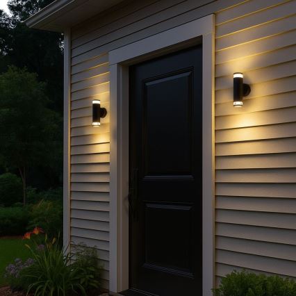 Rabalux - Aplique de pared exterior 2xGU10/10W/230V IP54 antracita