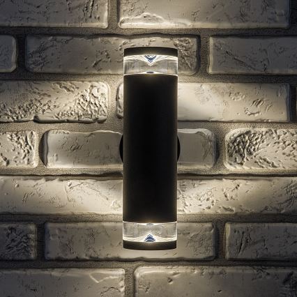 Rabalux - Aplique de pared exterior 2xGU10/10W/230V IP54 antracita