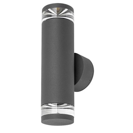 Rabalux - Aplique de pared exterior 2xGU10/10W/230V IP54 antracita