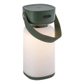 Rabalux 77144 - Lámpara de mesa LED táctil recargable y regulable para exteriores FUNES LED/3W/5V IP44 verde