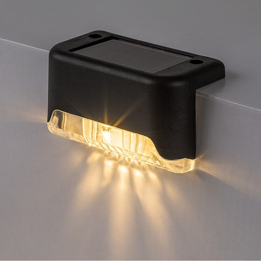 Rabalux - Pack de 4 apliques solares de pared LED con sensor de crepúsculo LED/0,06W/1,2V 300 mAh IP44