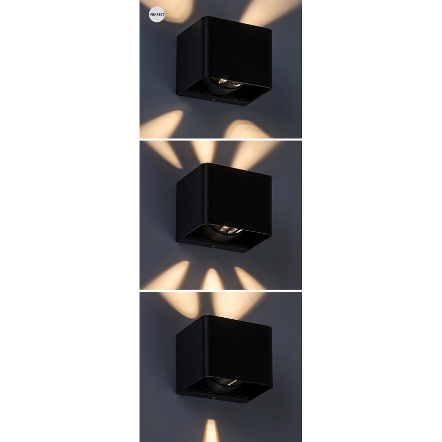 Rabalux - Aplique LED para exterior LED/10W/230V IP54 negro