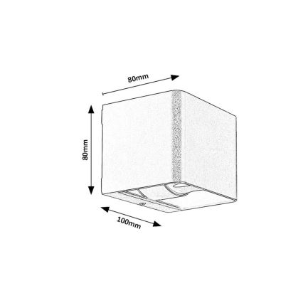 Rabalux - Aplique LED para exterior LED/10W/230V IP54 negro