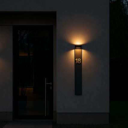 Rabalux - Aplique LED de pared para exterior LED/9W/230V IP54 antracita