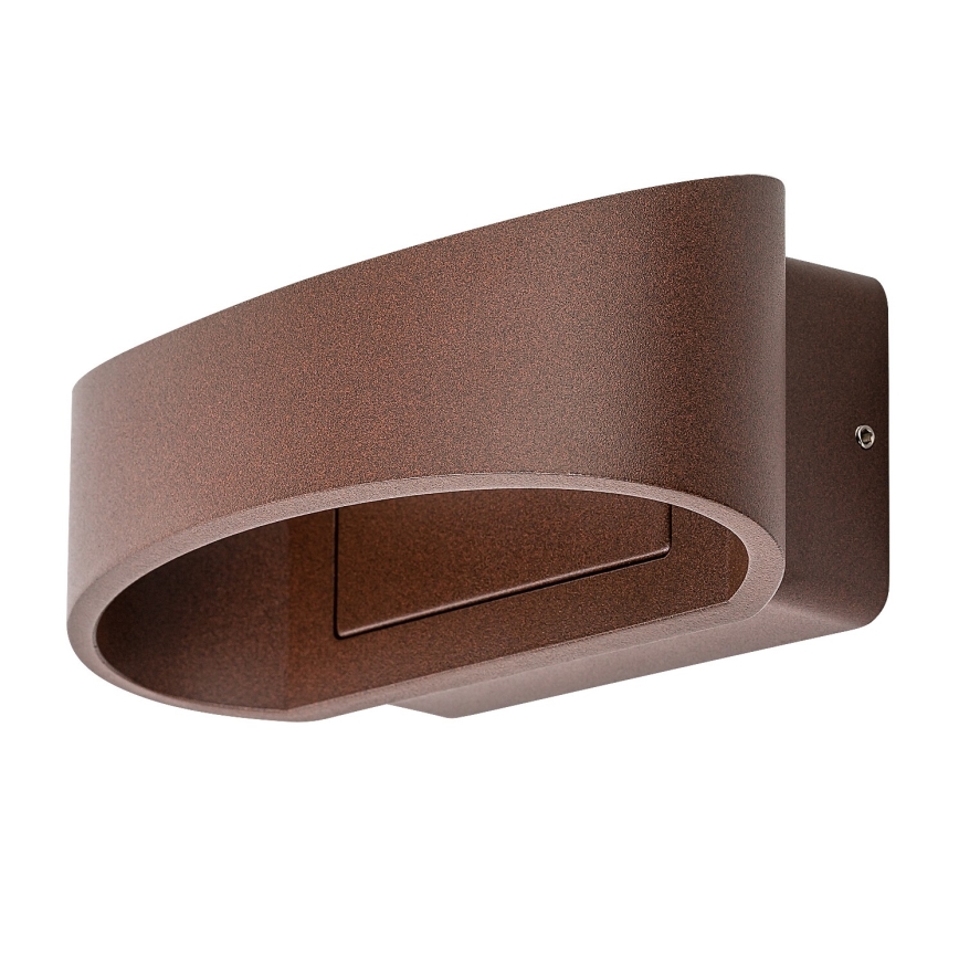 Rabalux - Aplique LED de pared para exterior, 9W/230V, IP54, marrón