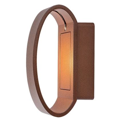 Rabalux - Aplique LED de pared para exterior, 9W/230V, IP54, marrón