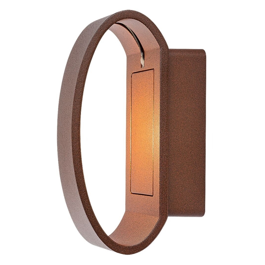 Rabalux - Aplique LED de pared para exterior, 9W/230V, IP54, marrón
