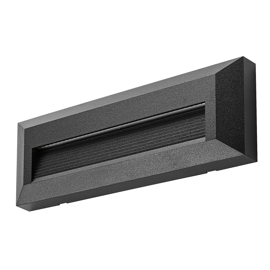 Rabalux - Aplique de pared para exterior LED/6W/230V IP65 negro
