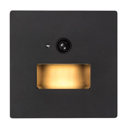 Rabalux - Luminaria LED para escalera con sensores de movimiento y crepúsculo LED/1W/230V 3000/4500/6500K negra