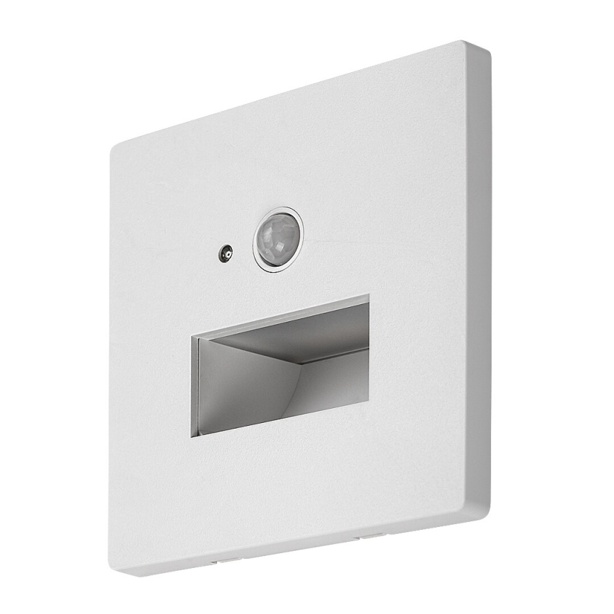 Rabalux - Luminaria LED para escalera con sensor de movimiento y sensor crepuscular LED/1W/230V 3000/4500/6500K blanco