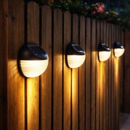 Rabalux - Pack de 2 apliques solares de pared LED/0,06W/1,2V 300 mAh IP44