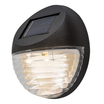 Rabalux - Pack de 2 apliques solares de pared LED/0,06W/1,2V 300 mAh IP44