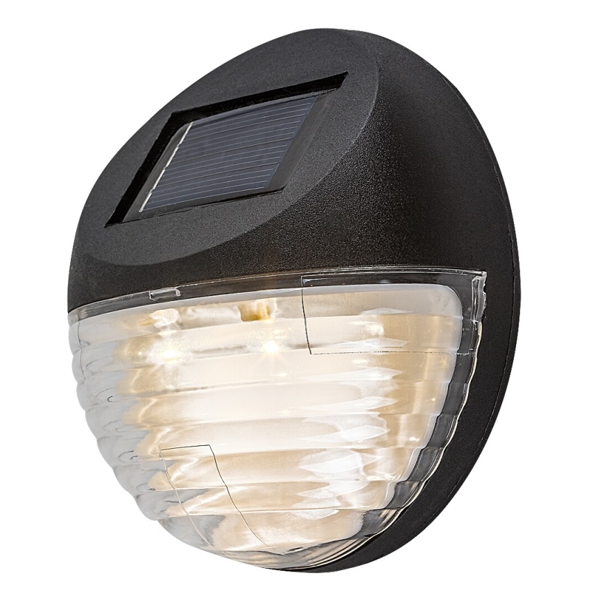 Rabalux - Pack de 2 apliques solares de pared LED/0,06W/1,2V 300 mAh IP44