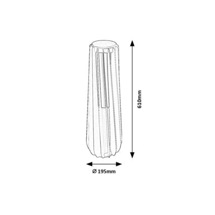 Rabalux - Aplique de pared exterior LED/12W/230V IP54
