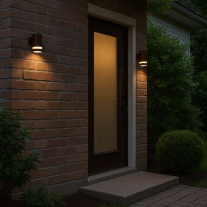 Rabalux - LED Aplique de pared exterior LED/9W/230V IP65 marrón