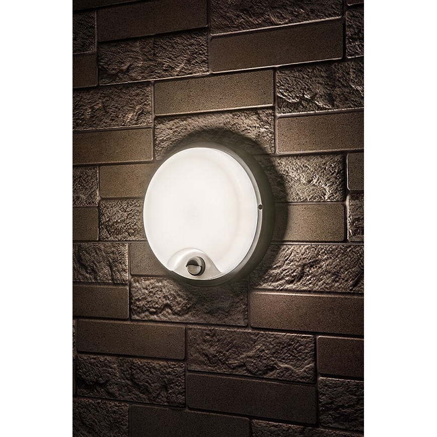 Rabalux - Aplique LED exterior con sensor LED/18W/230V IP65 negro