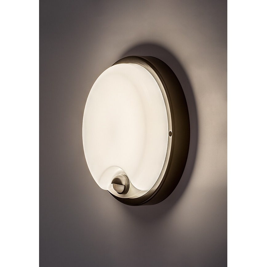 Rabalux - Aplique LED exterior con sensor LED/18W/230V IP65 negro