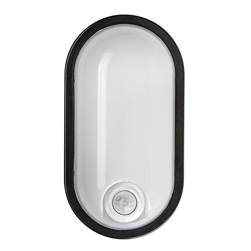 Rabalux - Luminaria LED de techo para exterior con sensor, 15W/230V, IP65, color negra