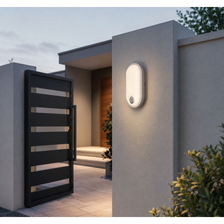 Rabalux - LED luminaria de techo exterior con sensor LED/15W/230V IP65 blanca