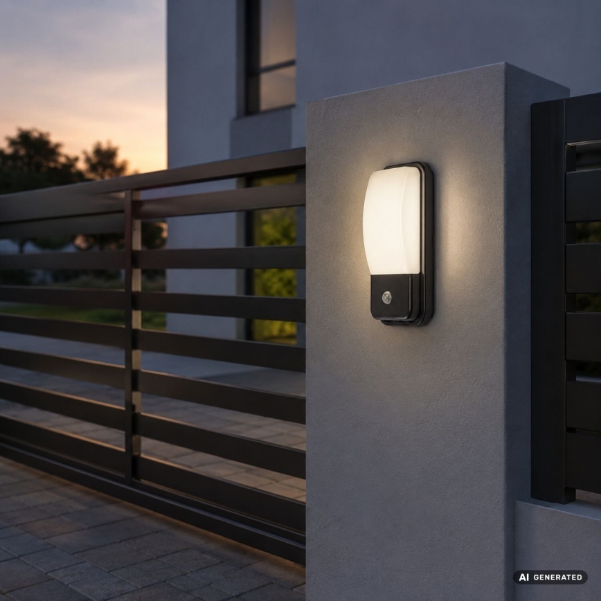 Rabalux - Aplique de pared LED para exterior con sensor de movimiento LED/20W/230V IP65