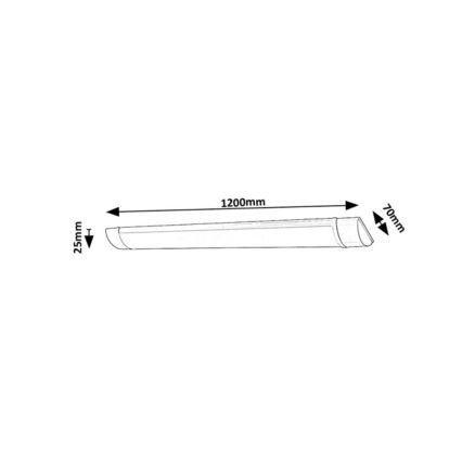 Rabalux - Luminaria LED para instalar bajo mueble LED/36W/230V 120 cm