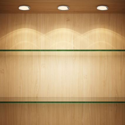 Rabalux - Juego de 3 luces LED regulables para armario LED/1W/230V 4000K