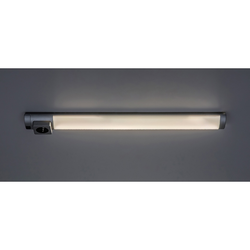 Rabalux - Iluminación LED bajo mueble con toma LED/8W/230V 4000K 68 cm cromo mate