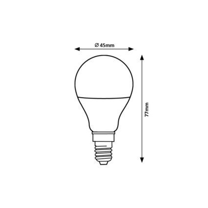 Rabalux - Bombilla LED G45 E14/5W/230V 3000K