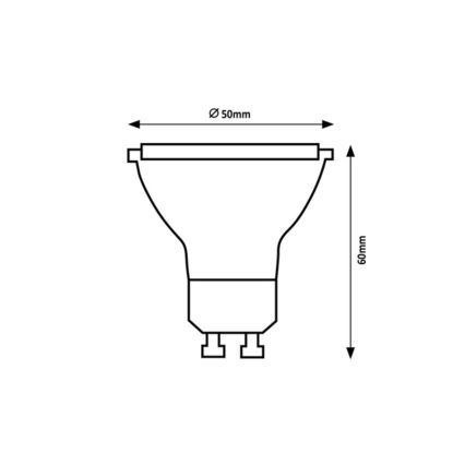 Rabalux - Bombilla LED SMD GU10/7W/230V 3000K