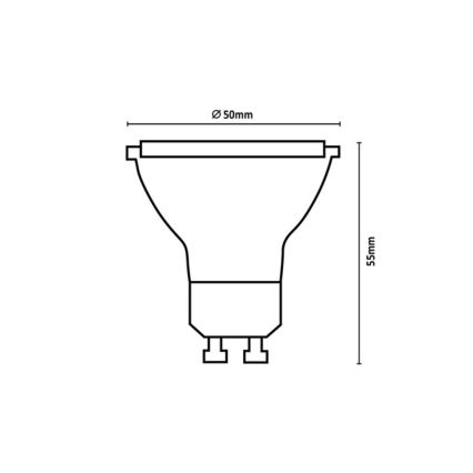 Rabalux - Bombilla LED SMD GU10/7W/230V 3000K