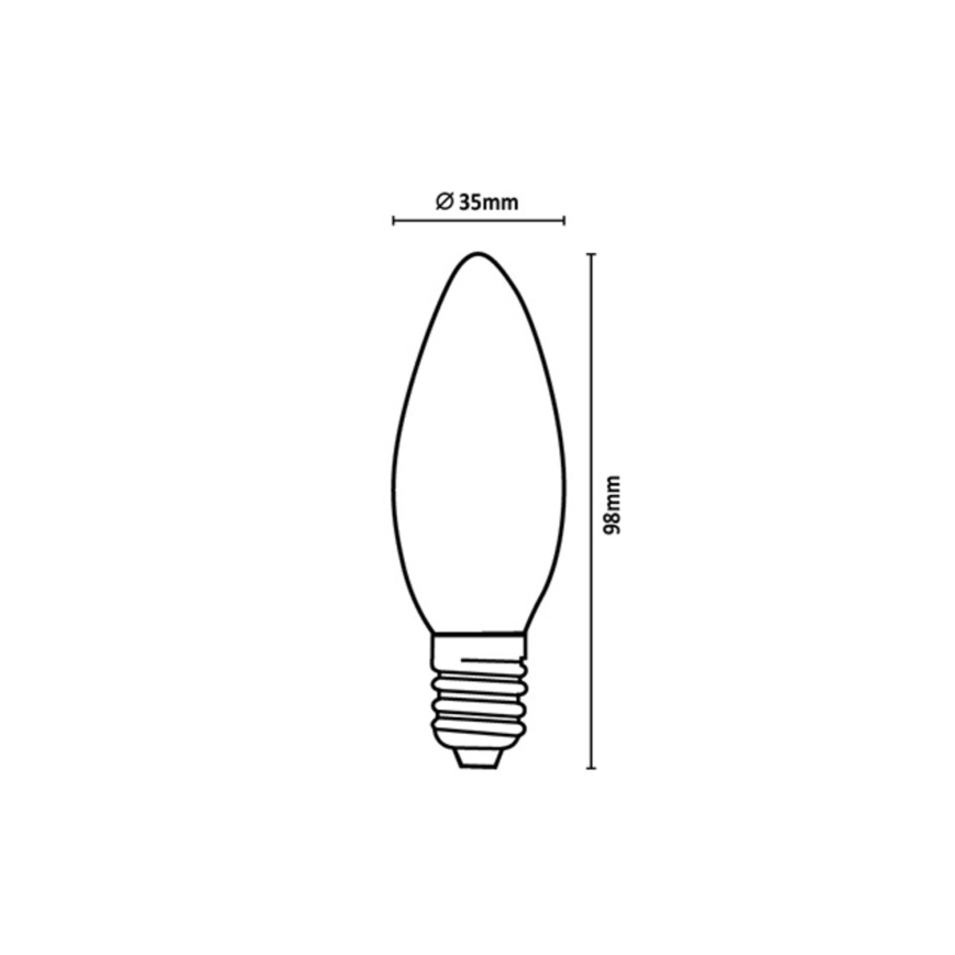 Rabalux - Bombilla LED FILAMENT C35 E14/4W/230V 3000K